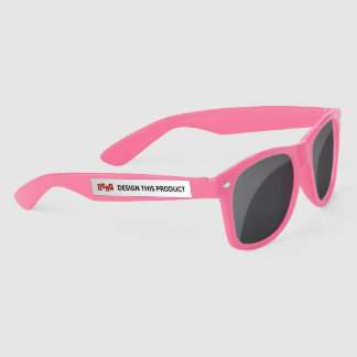 SALE! Plastic Sunglasses - Pink - Custom