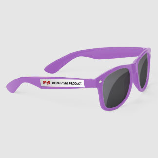 SALE! Plastic Sunglasses - Purple - Custom