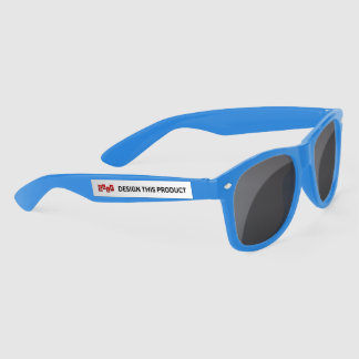 SALE! Plastic Sunglasses - Royal Blue - Custom