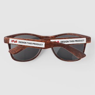 SALE! Plastic Sunglasses - Wood - Custom
