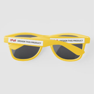 SALE! Plastic Sunglasses - Yellow - Custom
