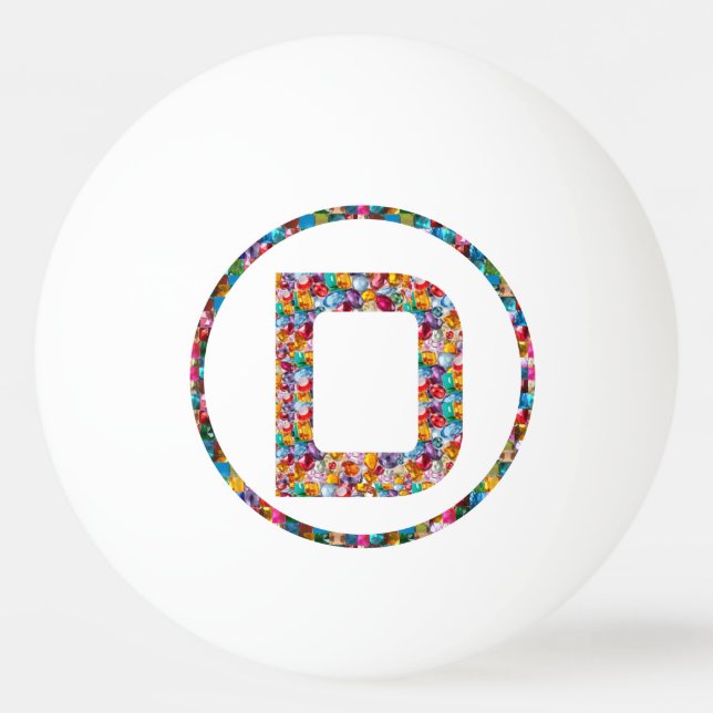 SALE PRICE ALPHABET ART D DD DDD 3* Ping Pong Ball (Back)