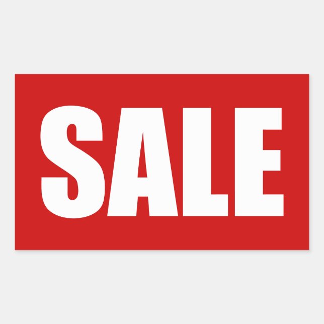 SALE RECTANGULAR STICKER (Front)