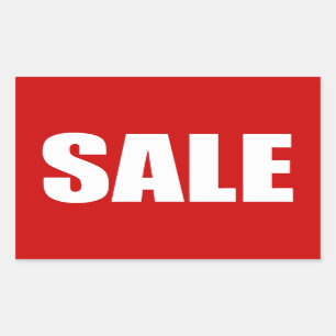 SALE RECTANGULAR STICKER