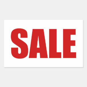 SALE RECTANGULAR STICKER
