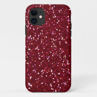 SALE - RED HOT RED Glitter iPhone 5 Case