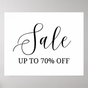 Sale Sign, 70% Off Boutique Sale Poster