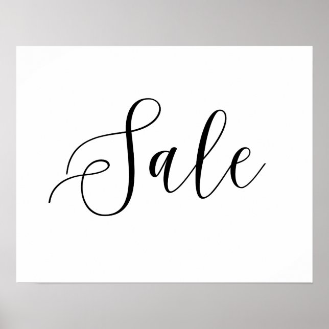Sale Sign, Boutique Sale Poster, Retail Signage Poster (Front)