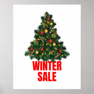 Sale Sign, Winter Sale Sign, Christmas Sale Poster