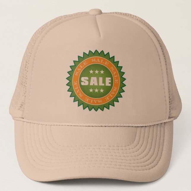 Sale Sticker Trucker Hat (Front)