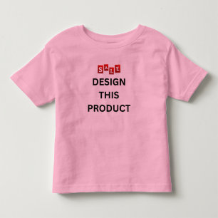 SALE! Toddler Fine Jersey T-Shirt - Pink- Custom