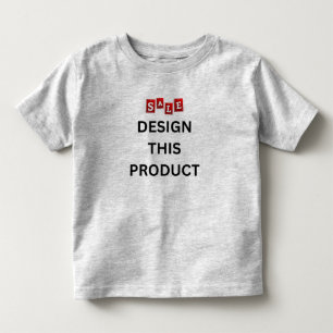 SALE! Toddler Jersey T-Shirt - Heather Grey Custom