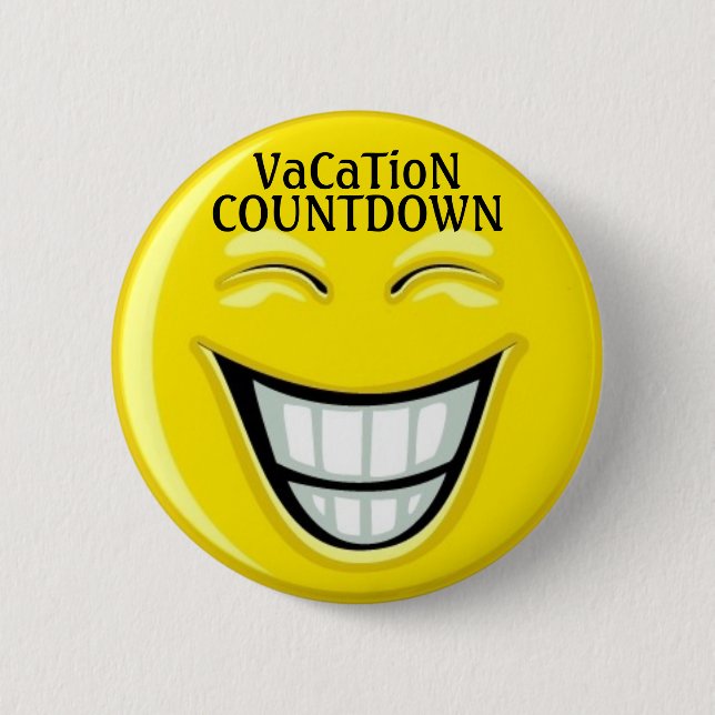 SALE! Vacation COUNTDOWN - SRF 6 Cm Round Badge (Front)