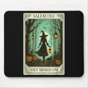 Salem 1692 Halloween Witch They Missed One Tarot C Mouse Pad