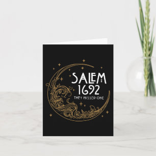 Salem 1692 They Missed One Costume Halloween 1 Card