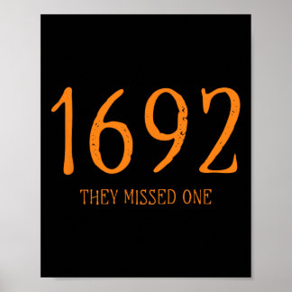 Salem 1692 They Missed One Fun Halloween Witch 1 Poster