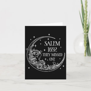 Salem 1692 They Missed One Halloween Card