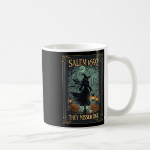 Salem 1692 They Missed One Halloween Witch Tarot C Coffee Mug