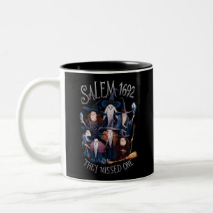 Salem 1692 They Missed One Halloween Witch Two-Tone Coffee Mug