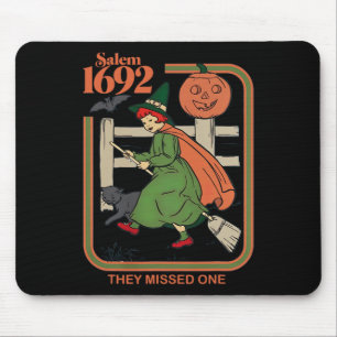 Salem 1692 They Missed One Witch Halloween 1 Mouse Pad