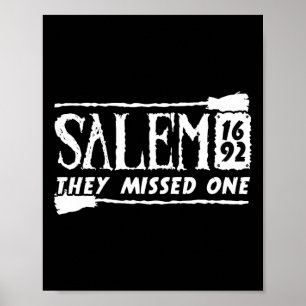 Salem 1692 They Missed One Witch Halloween 6 Poster