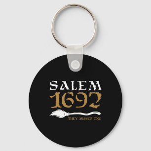 Salem 1692 They Missed One Witch Halloween 9 Key Ring