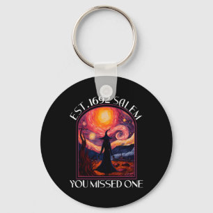 Salem 1692 They Missed One Witch Halloween Van Gog Key Ring