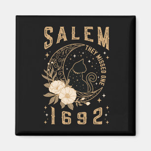 Salem 1692 They Missed One Witch Trial Black Cat M Magnet