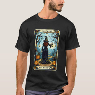 Salem 1692 Witch They Missed One Girls Halloween W T-Shirt