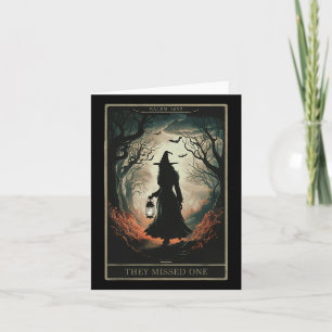 Salem 1962 You Missed One Halloween Feminist Witch Card