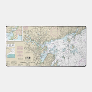 Salem and Lynn Harbours Nautical Chart 13275 Desk Mat
