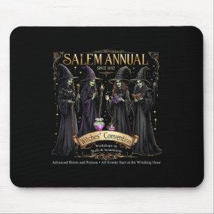Salem Annual 1692 Witches Convention Halloween Vin Mouse Pad