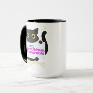Salem Black Cat - "Not Superstitious Mug