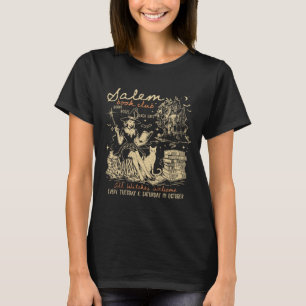 Salem Book Club Funny Bookish Halloween Spooky Rea T-Shirt