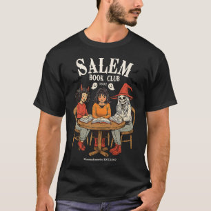 Salem Book Club Retro Halloween Bookish Halloween T-Shirt