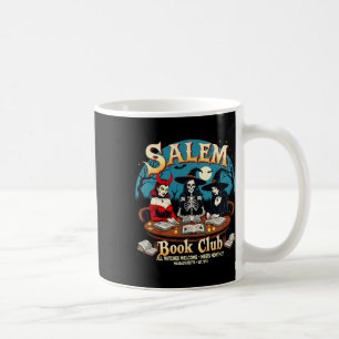 Salem Book Club Witches Gothic Halloween Read Coffee Mug