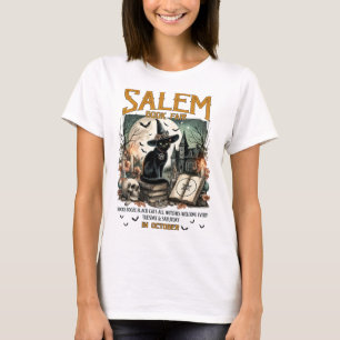 Salem Book Fair Funny Bookish Halloween Spooky Rea T-Shirt