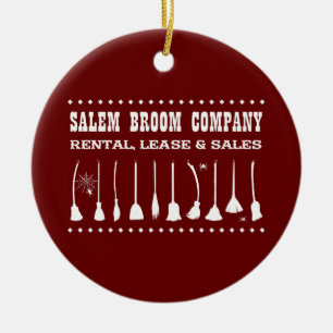 SALEM BROOM COMPANY CERAMIC ORNAMENT