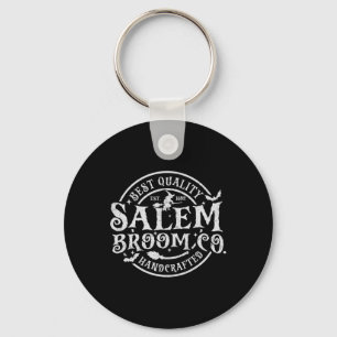 Salem Broom Company Est 1692 Halloween Fun Witch  Key Ring
