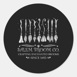 Salem Broom Company For A Halloween Fan  Classic Round Sticker