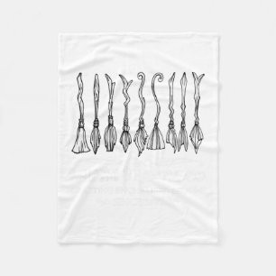 Salem Broom Company For A Halloween Fan Fleece Blanket