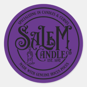 Salem Candle Company Classic Round Sticker