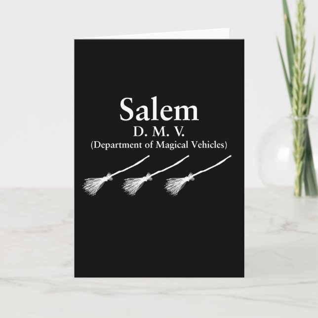 Salem Department of Magical Vehicles Card (Front)