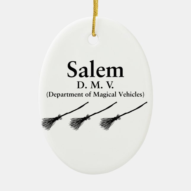 Salem DMV Ceramic Tree Decoration (Front)