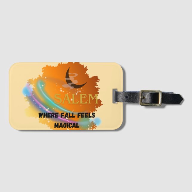  Salem Fall Magic Rainbow  Luggage Tag (Front Horizontal)