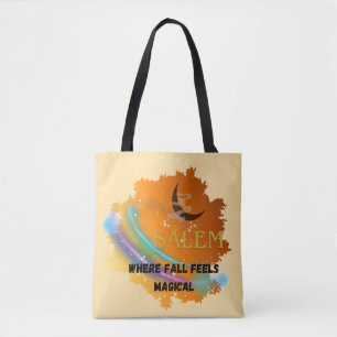 Salem Fall Magic Rainbow Tote Bag
