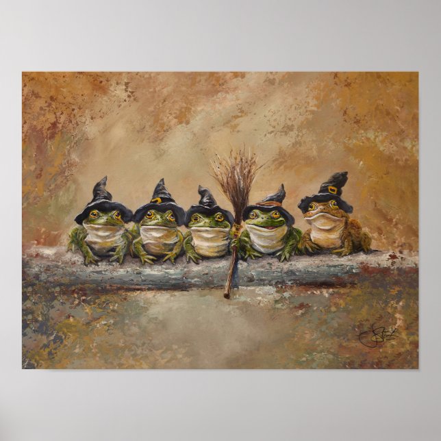 Salem Frogs Hand painted Poster (Front)