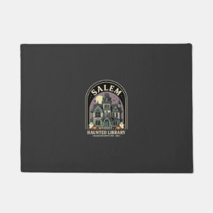 Salem Haunted Library Halloween Design_1 Doormat