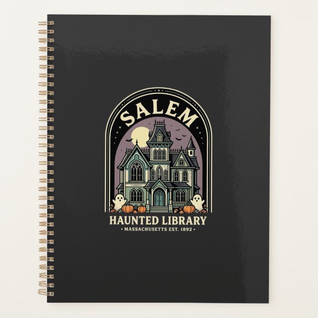 Salem Haunted Library Halloween Design_1 Planner (Front)