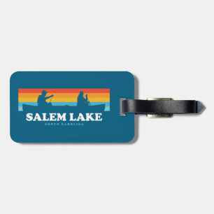 Salem Lake North Carolina Canoe Luggage Tag